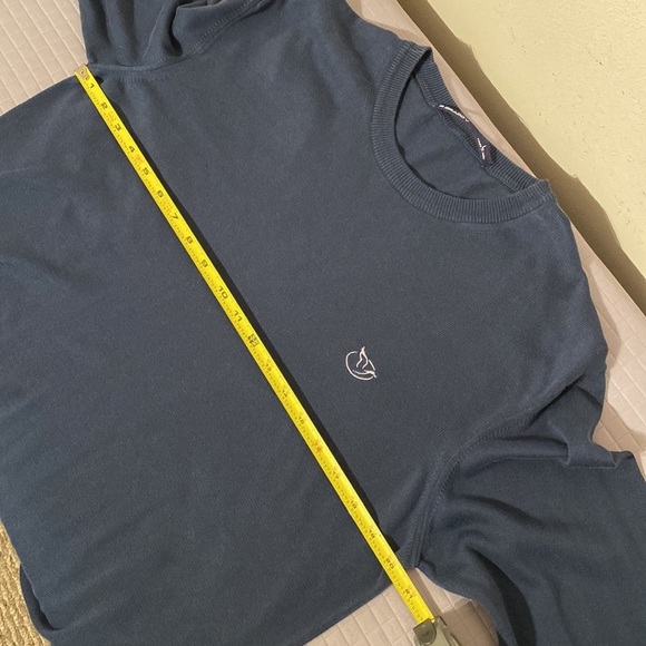 B.Draddy BD Crew Sweater Italian made long sleeve garment dyed in Regal size L - Picture 9 of 10